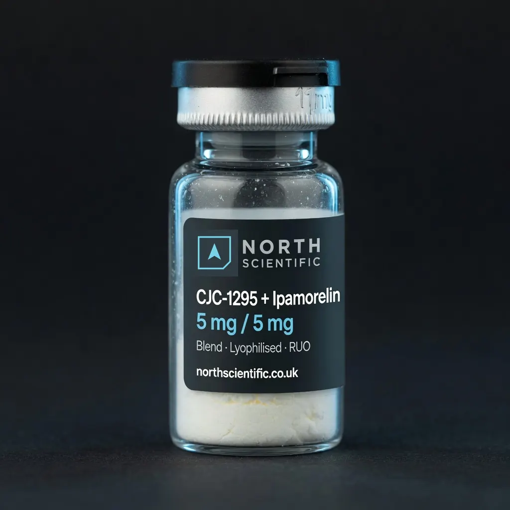 CJC-1295 plus Ipamorelin blend research vial